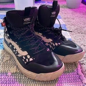 Vans UltraRange EXO Hi GORE-TEX® MTE-2 Black Warped Check Sneakers Men’s 9